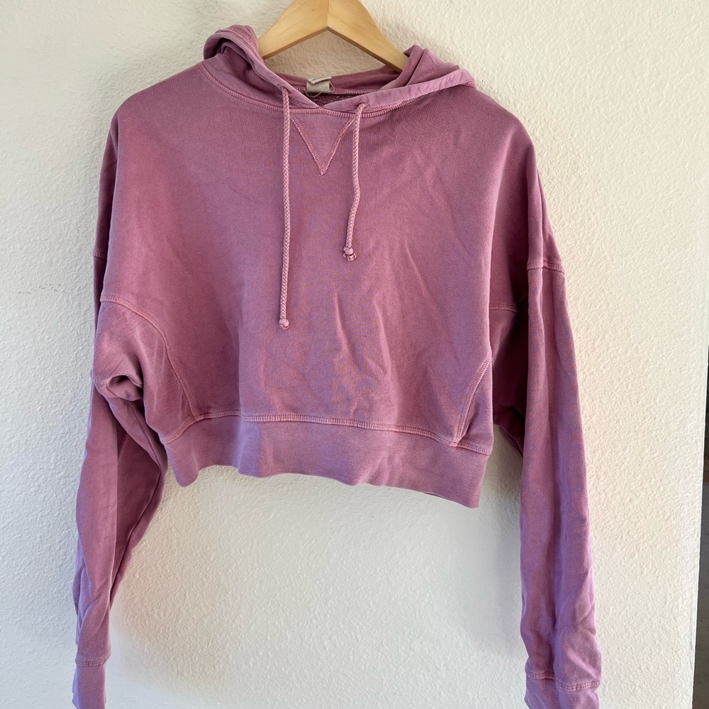 Pink cropped sweater